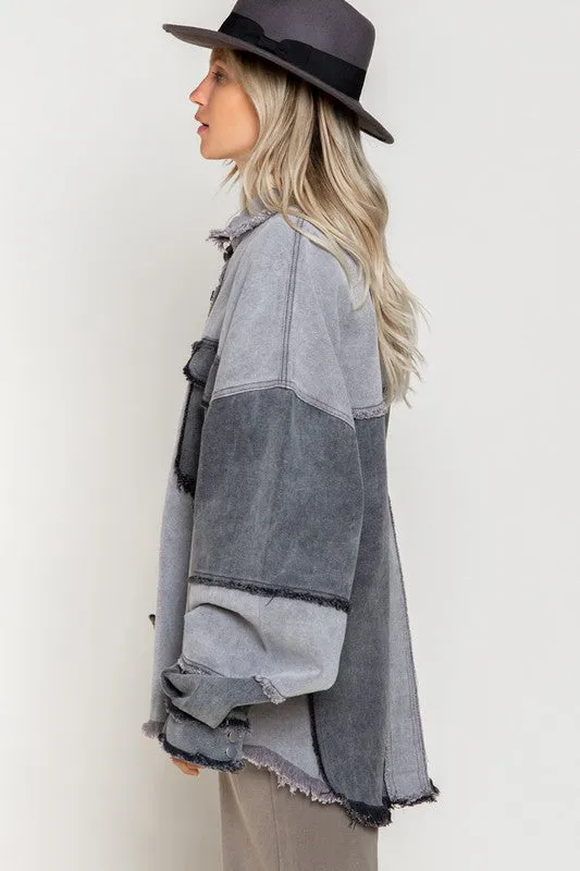 COLORBLOCK OVERSIZED JACKET