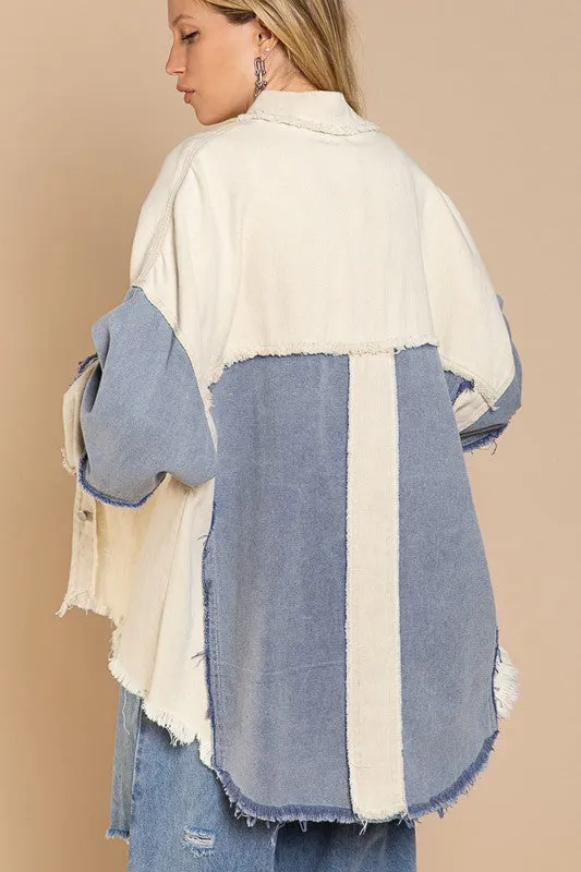 COLORBLOCK OVERSIZED JACKET