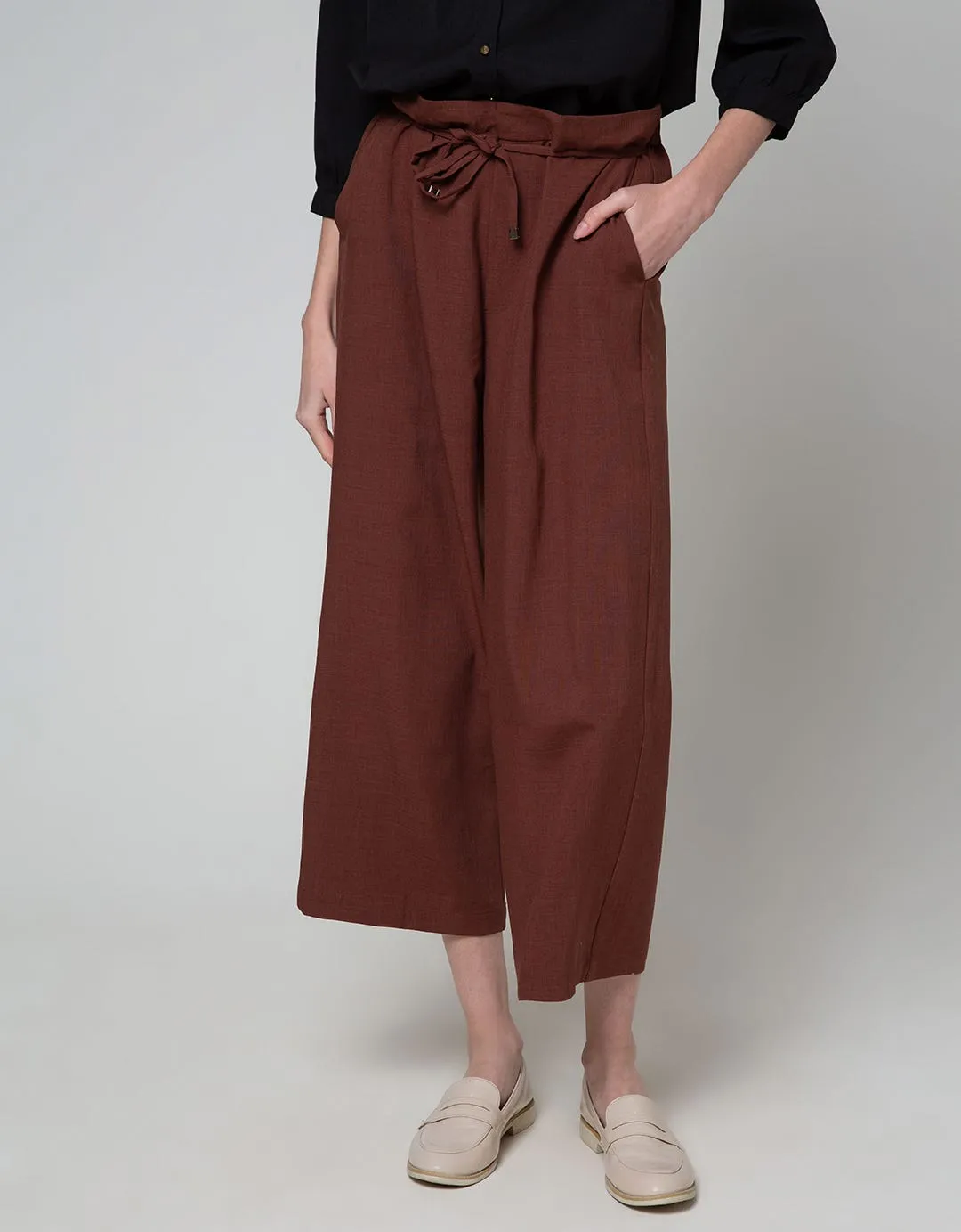 Connexion Long Pants Crop Slim Tie