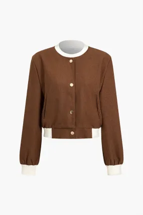 Contrast Patchwork Jacket