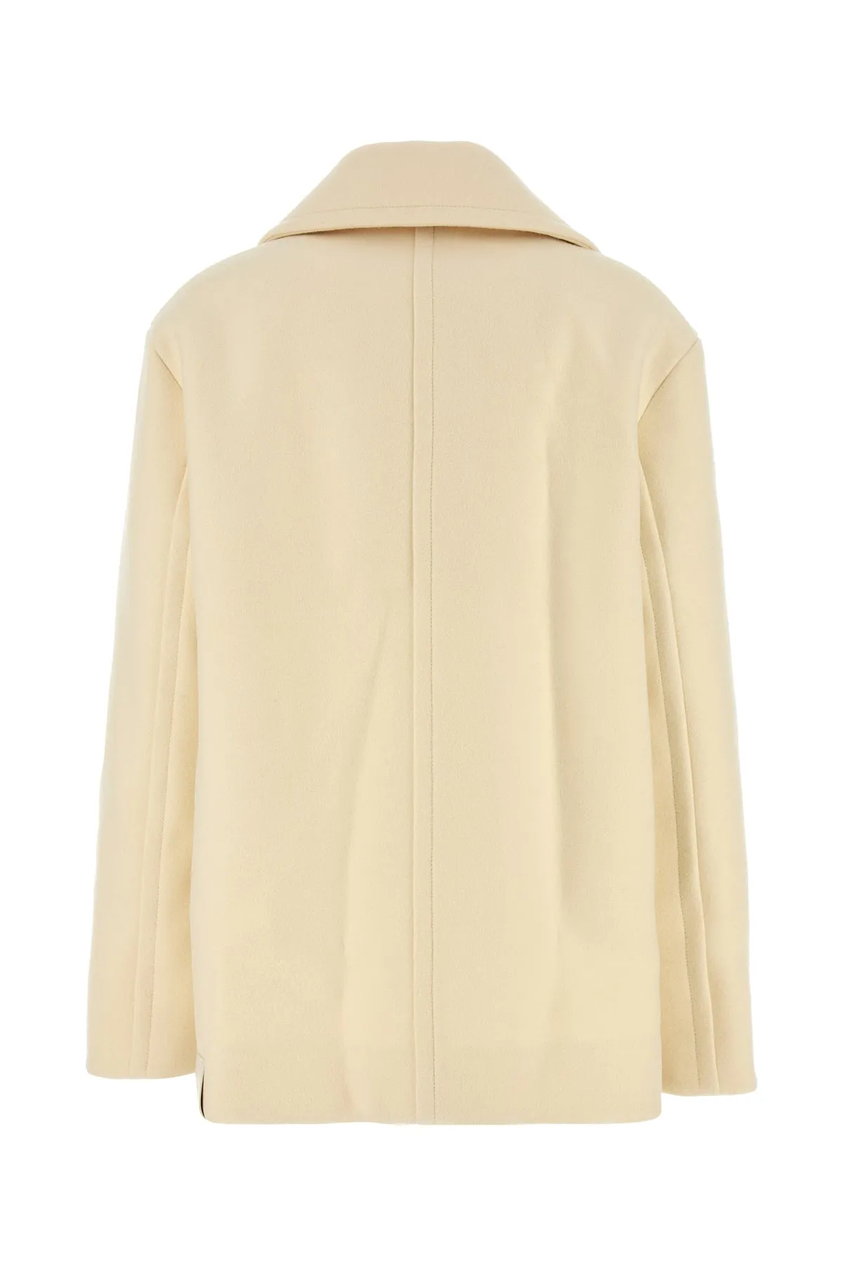 Cream wool coat