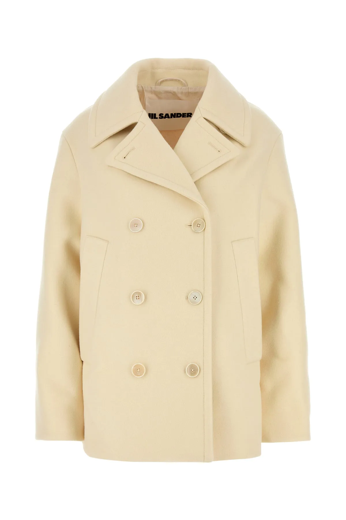 Cream wool coat