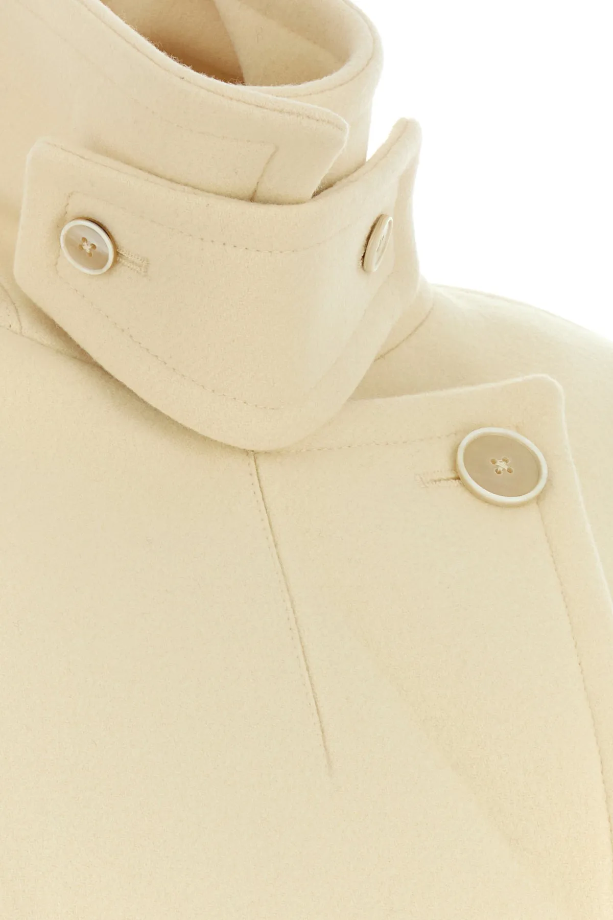 Cream wool coat