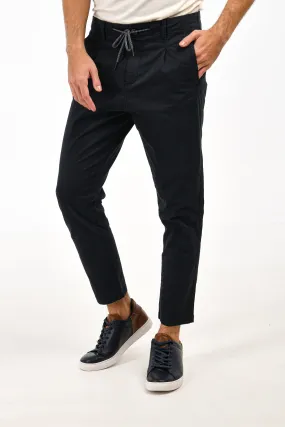 Cropped Fit Black Chinos