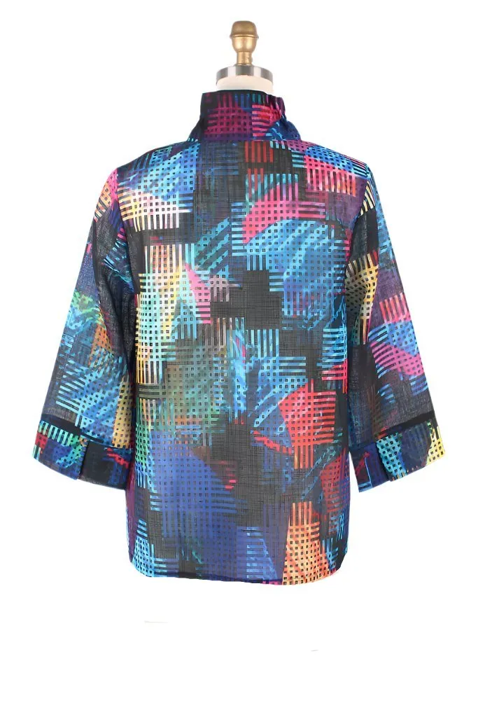 Damee Colorful Geo-Print Short Jacket  - 4873
