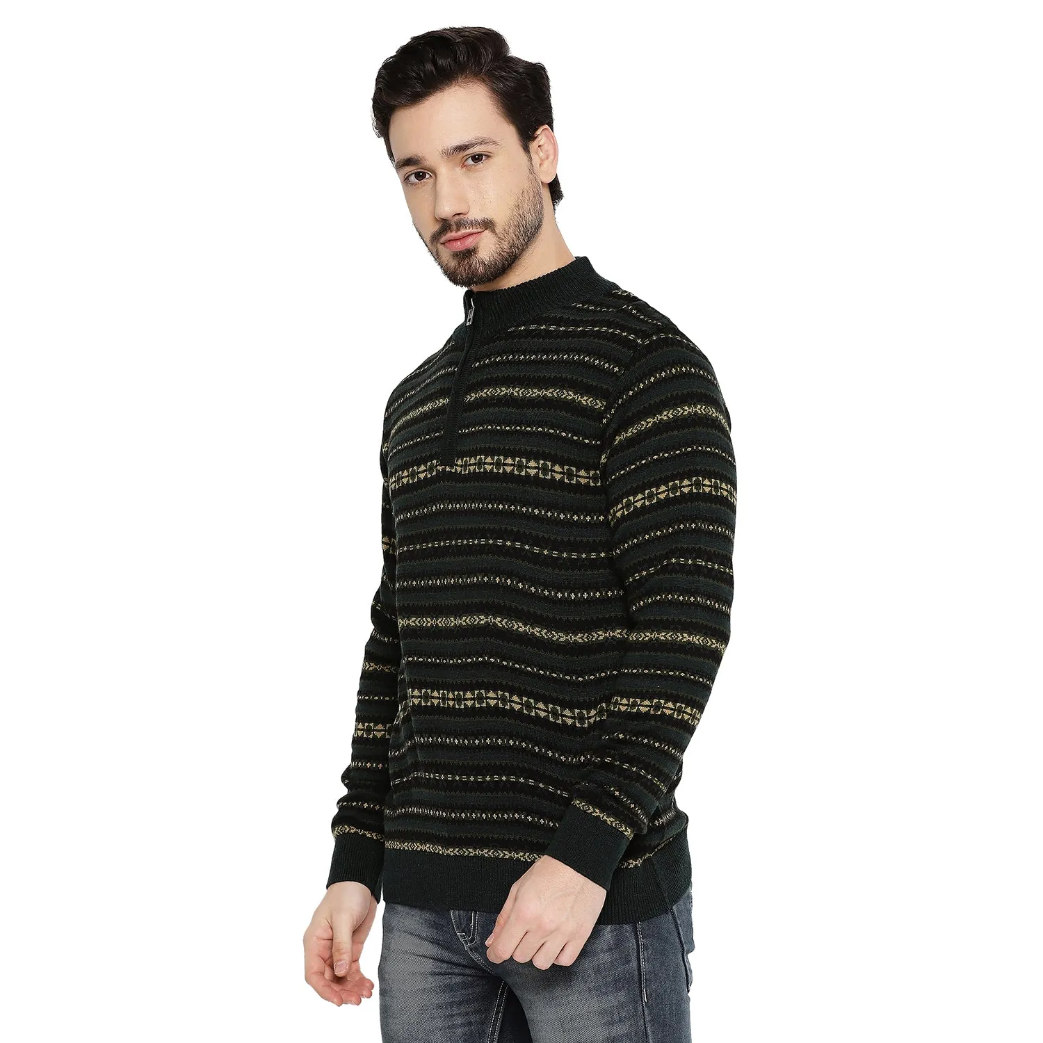 Duke Stardust Men Full Sleeve Half Zip Sweater (SDS2078)