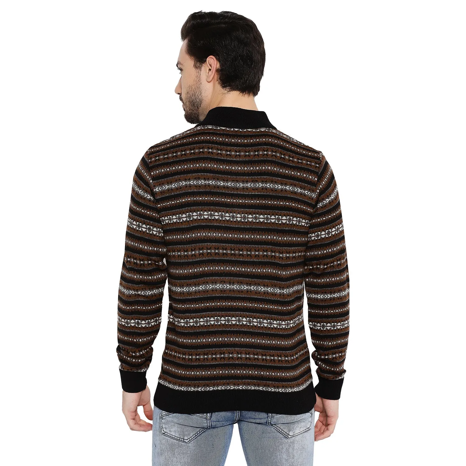 Duke Stardust Men Full Sleeve Half Zip Sweater (SDS2078)