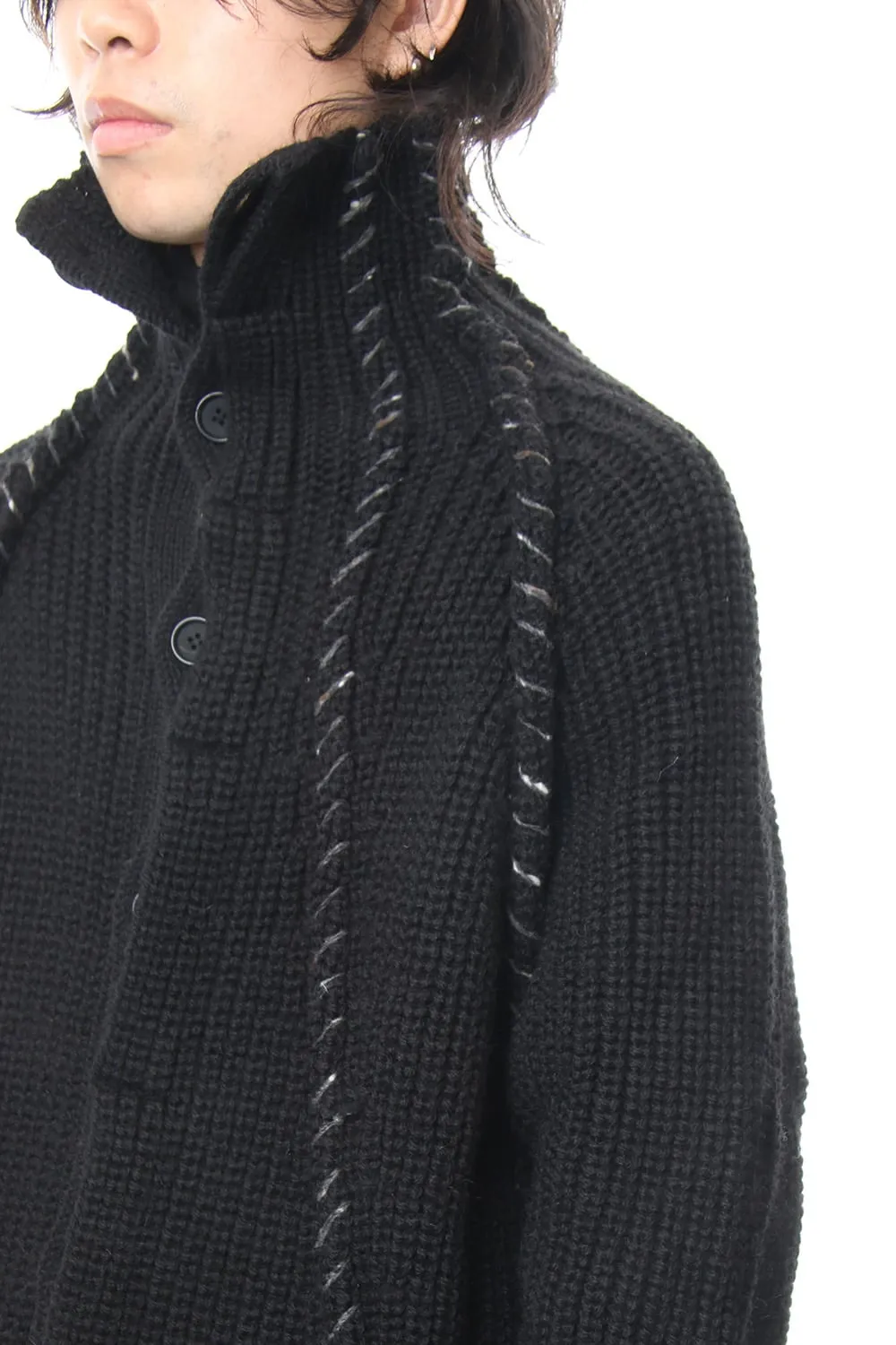 Embroidery Switching Coat