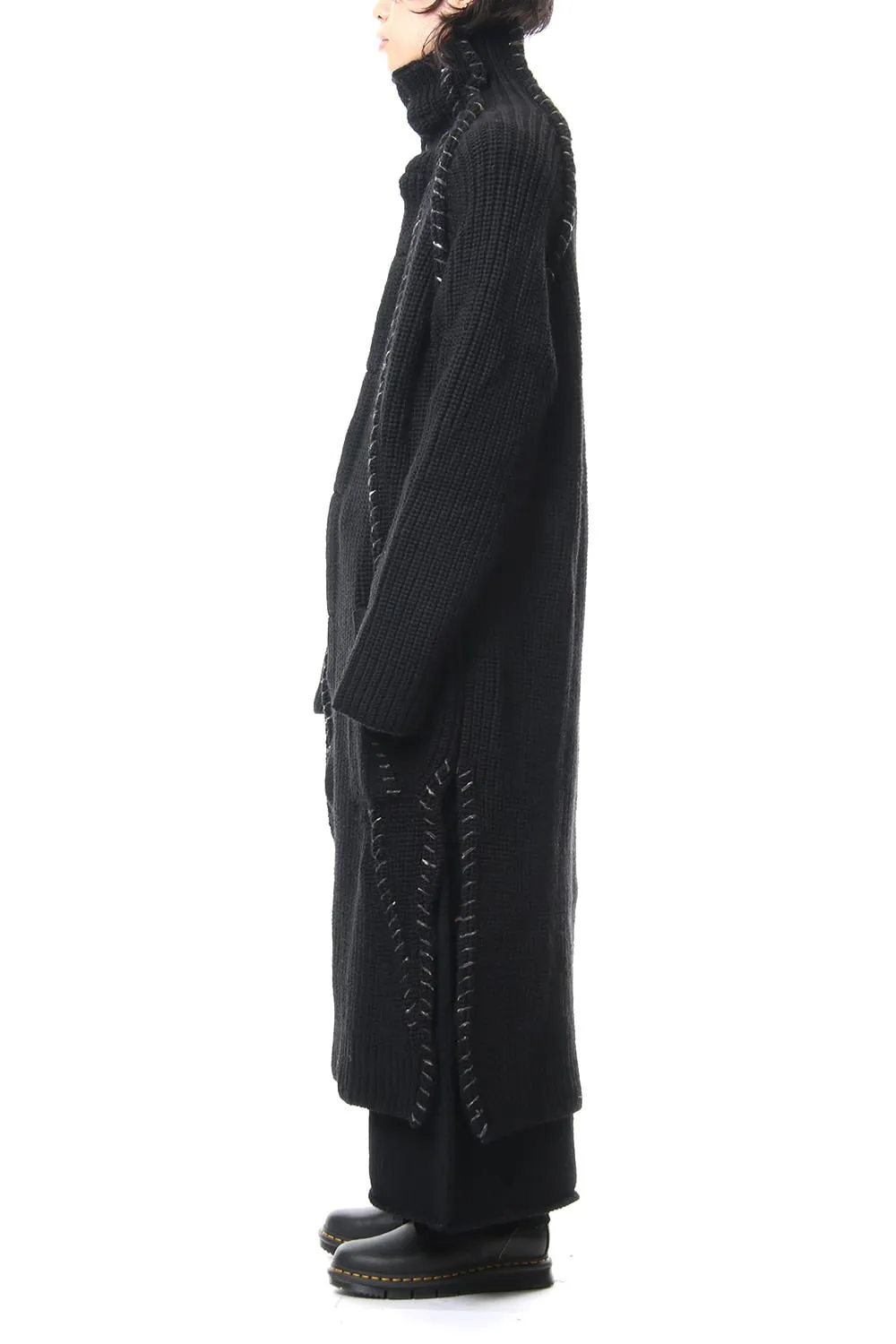 Embroidery Switching Coat