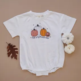 Fall Is My Favorite Color Organic Cotton T-Shirt Romper