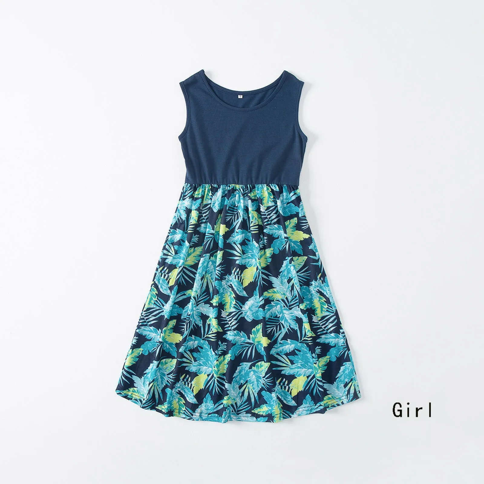 Family Matching Floral Print Dresses & T-shirts Sets