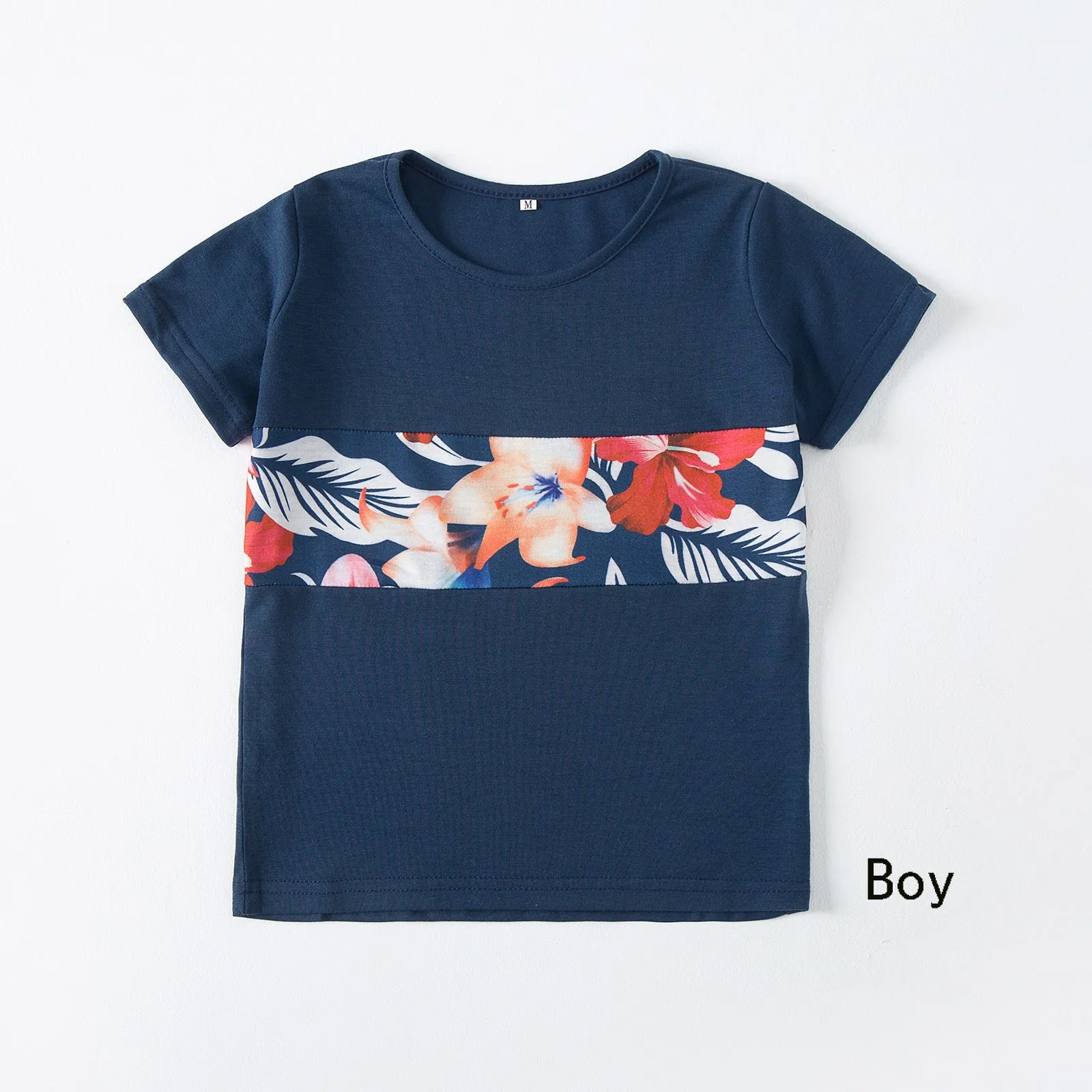 Family Matching Floral Print Dresses & T-shirts Sets