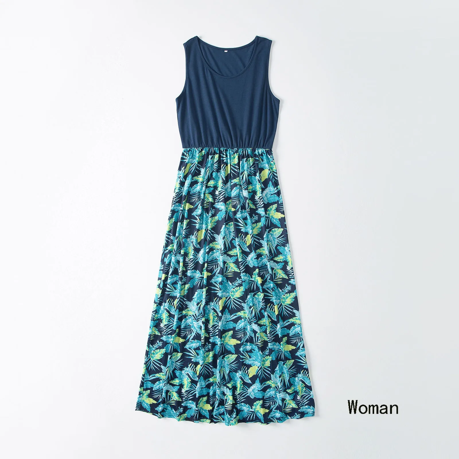 Family Matching Floral Print Dresses & T-shirts Sets