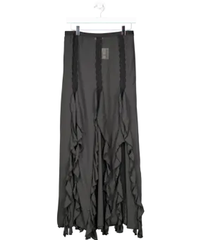 Free People Black Sheer Maxi Skirt UK S