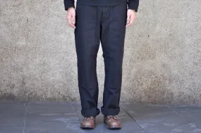 Freewheelers 11oz Duck Canvas "Chopper Builder" Work Trousers (Rude Black)