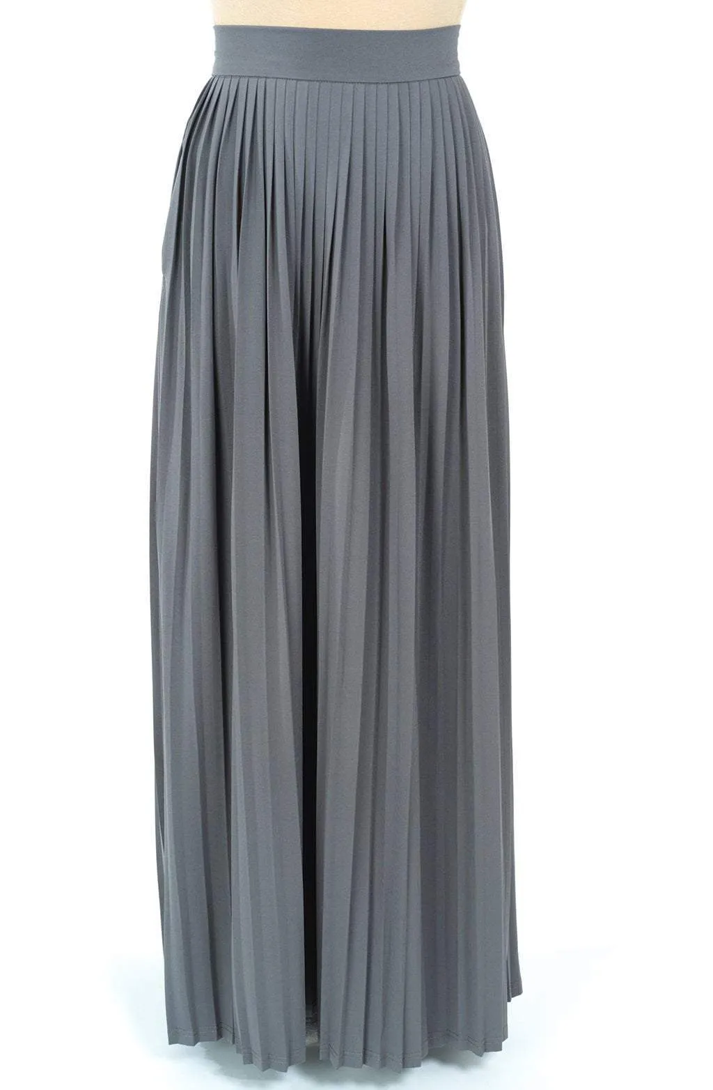 Gray Milk silk maxi Skirt