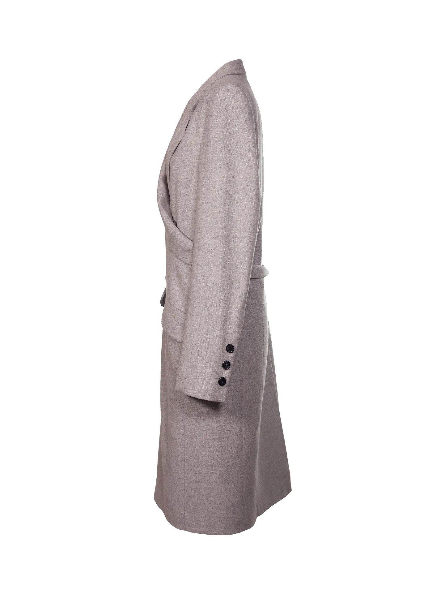 Grey Wrap Around Coat