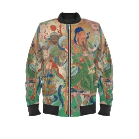 Harajuku Velvet or Satin Bomber Jacket (Ukiyo-e art from our Museum Collection)