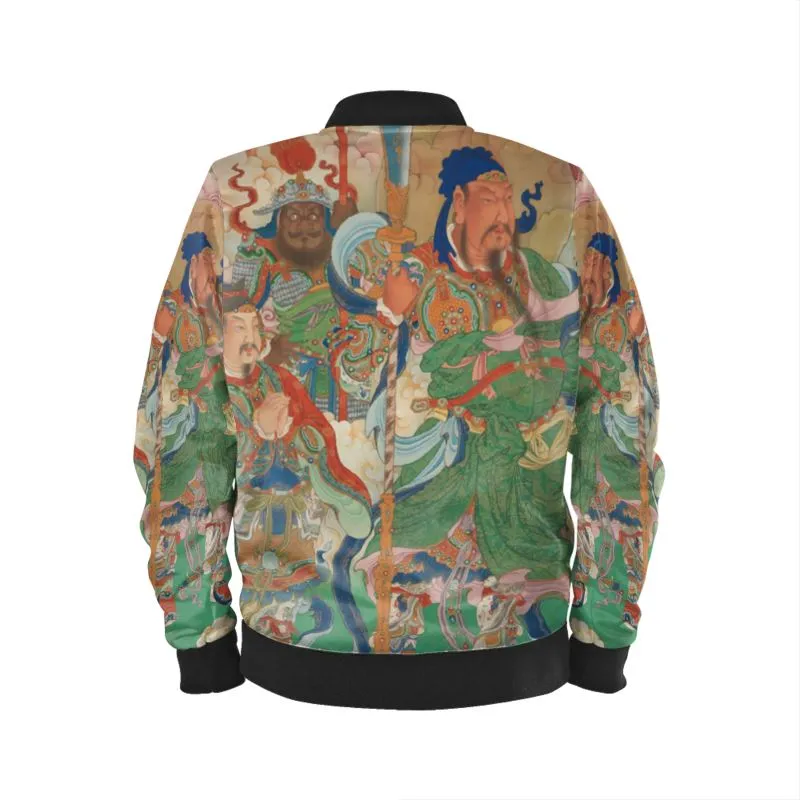 Harajuku Velvet or Satin Bomber Jacket (Ukiyo-e art from our Museum Collection)