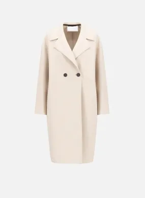 Harris Wharf Dropped Shoulder Coat - Almond