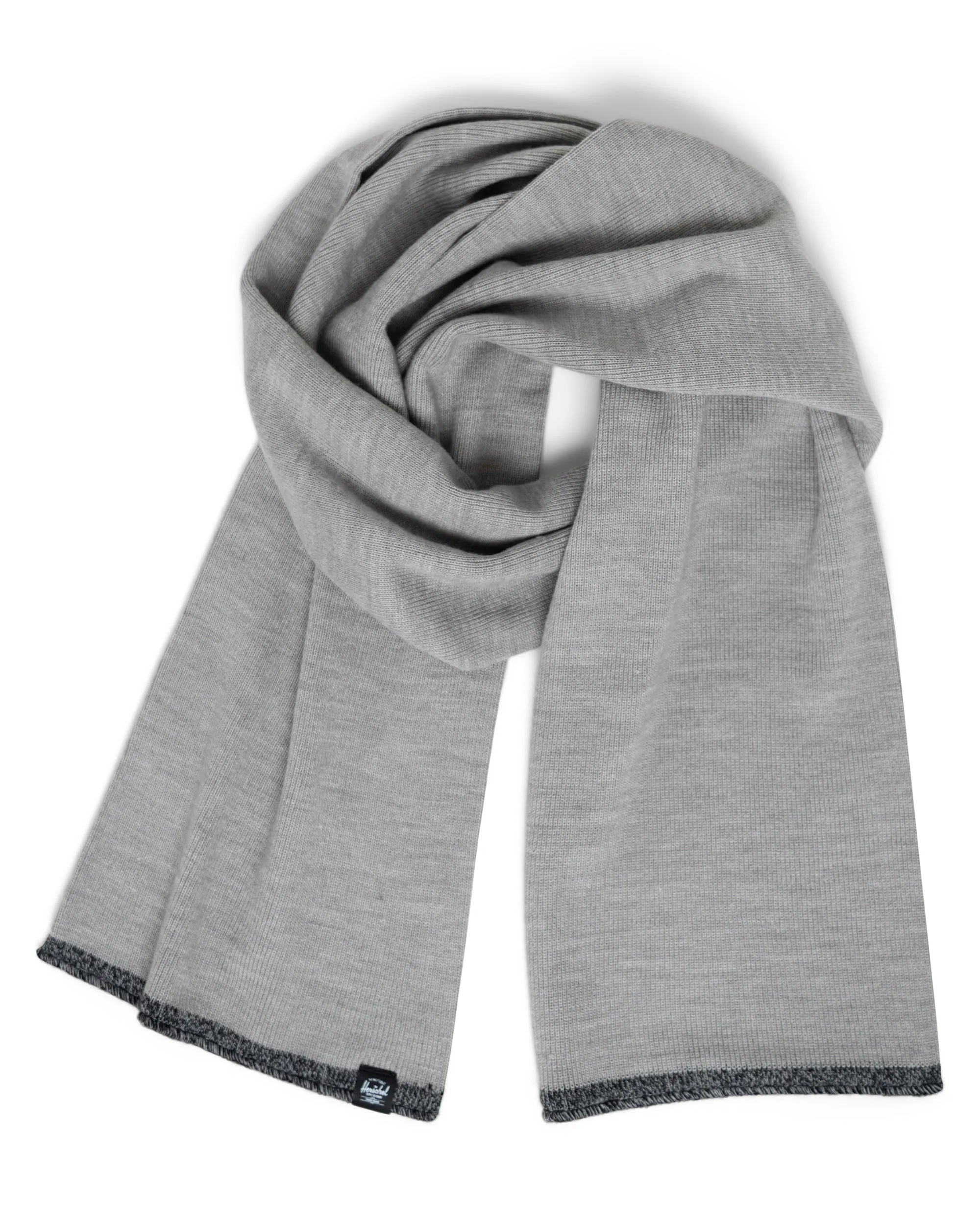 Herschel Unisex Classic Stripe Scarf-Black, Light Grey