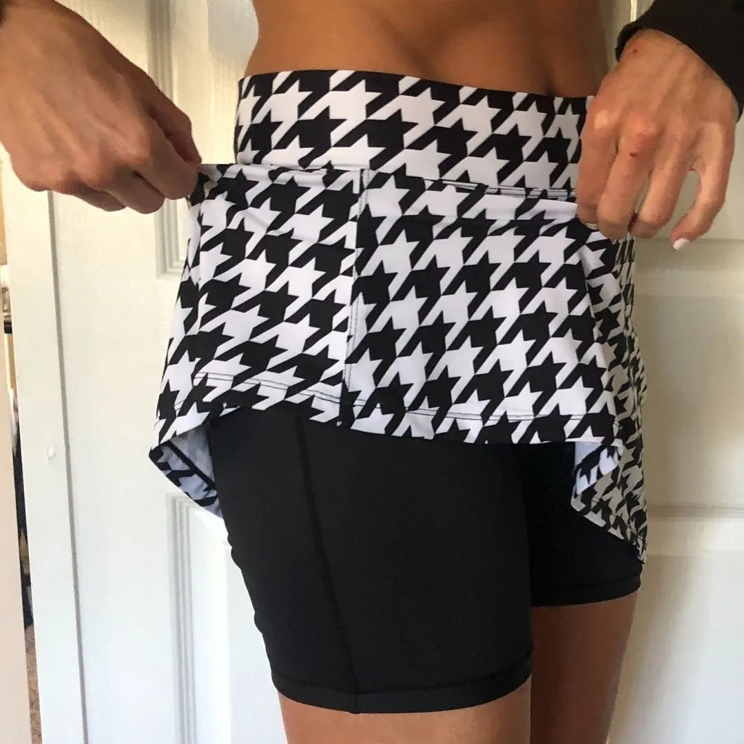 Houndstooth Golf Skirt