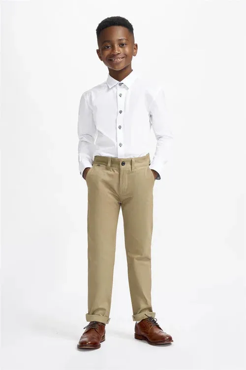 House of Cavani Boys Dakota Chinos Stone
