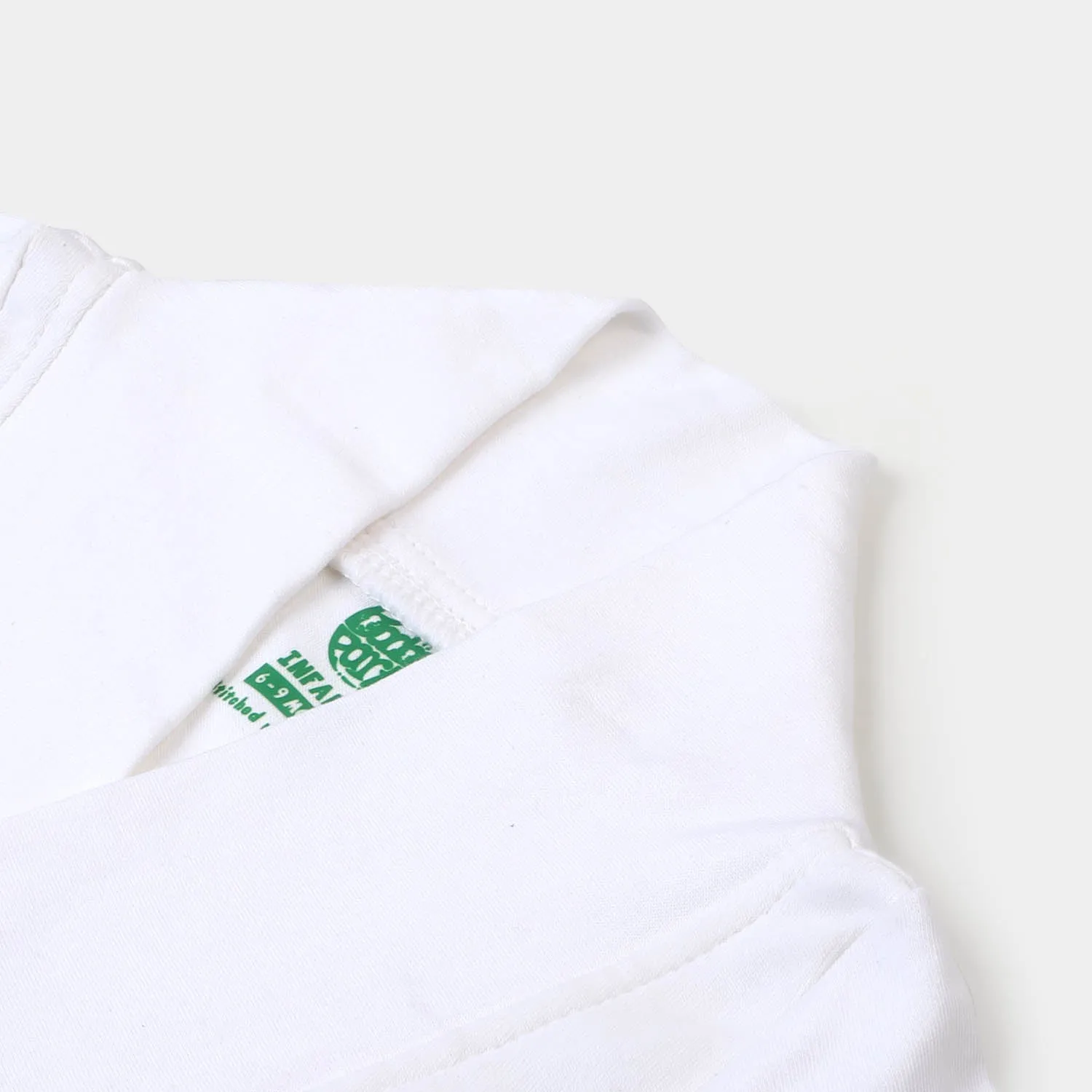 Infant Boys Knitted Romper Striper-B.White