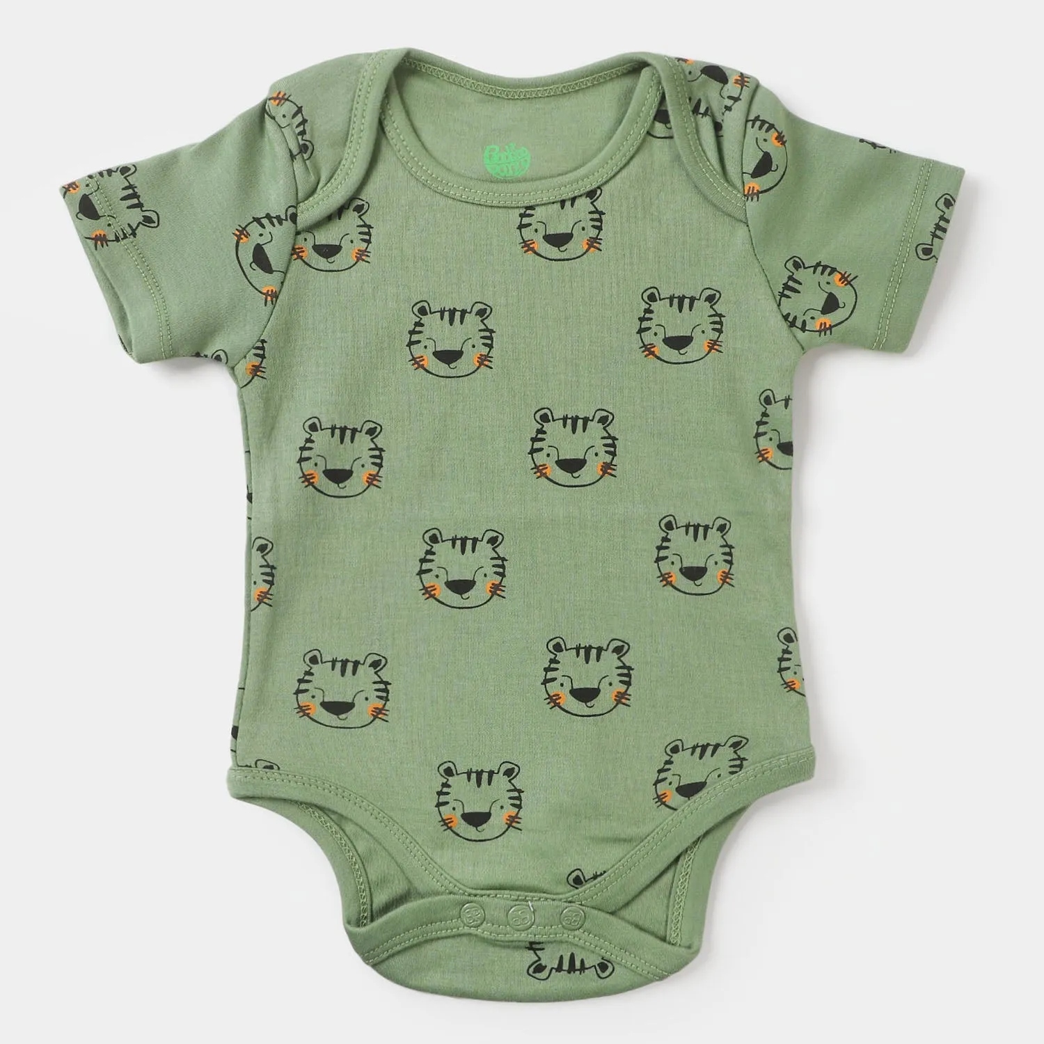 Infant Romper Tiger - Jade Green