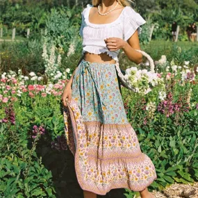 Jade Bohemian Maxi Skirt