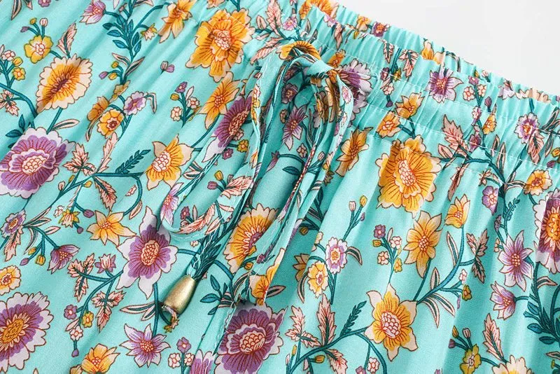 Jade Bohemian Maxi Skirt