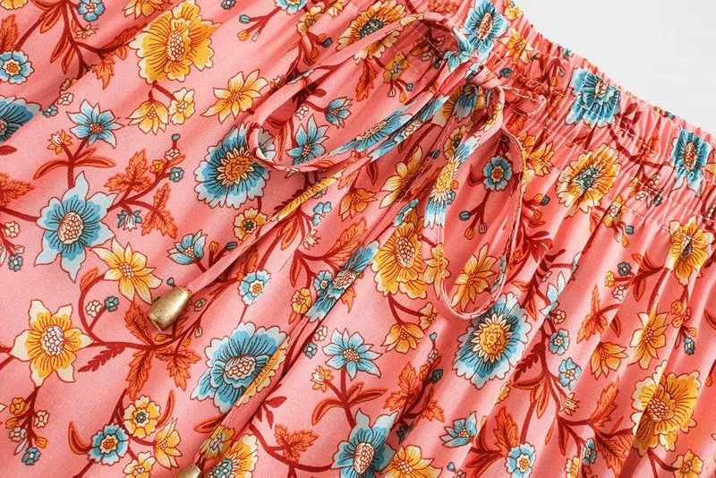 Jade Bohemian Maxi Skirt