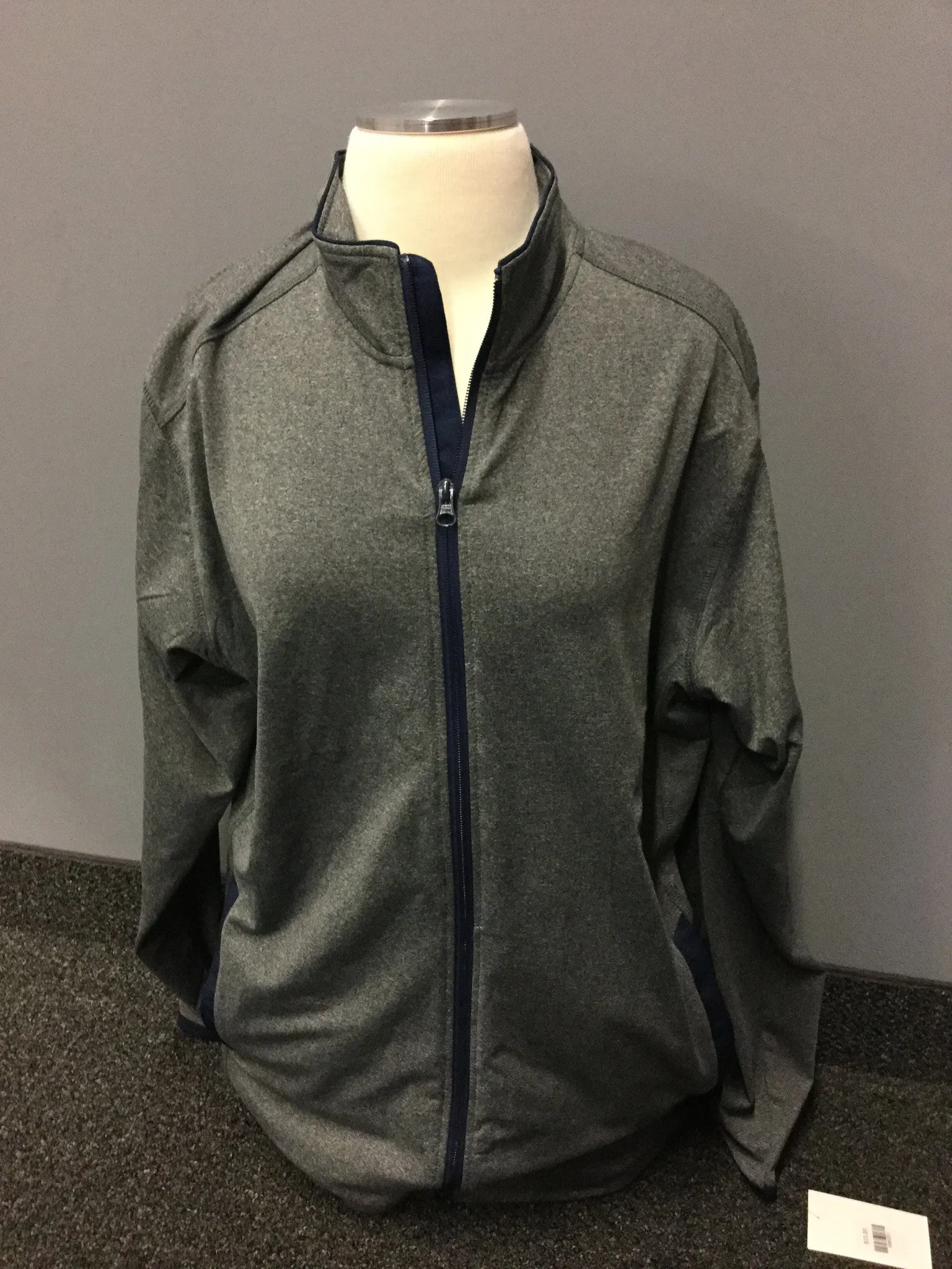 LADIES SPORT-WICK STRETCH CONTRAST FULL ZIP JACKET