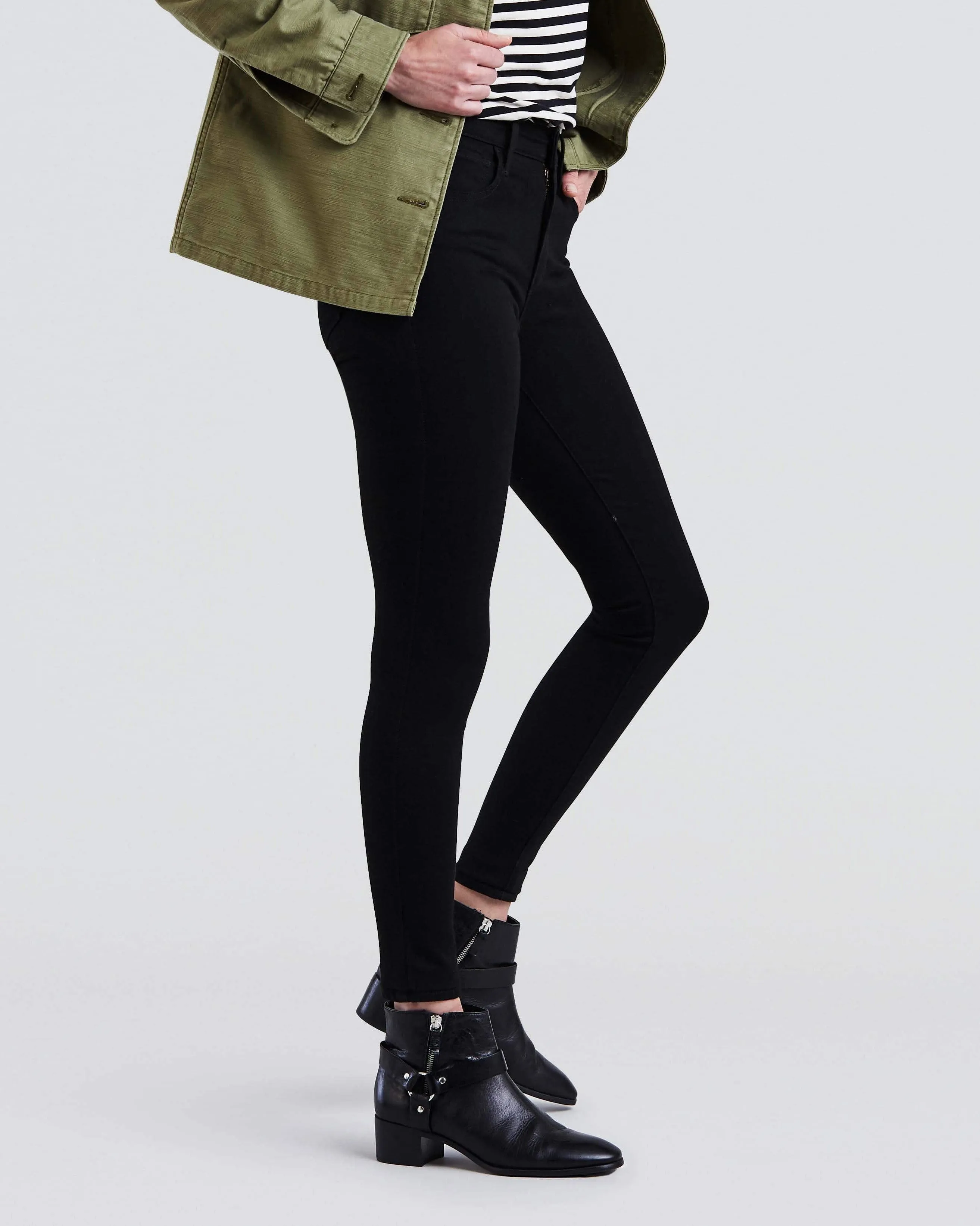 Levi's® Womens 720 High Rise Super Skinny Jeans - Black Celestial