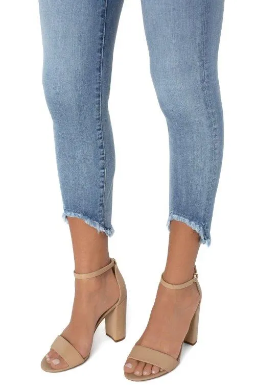 Liverpool Gia Glider Curve Frey Hem Jeans