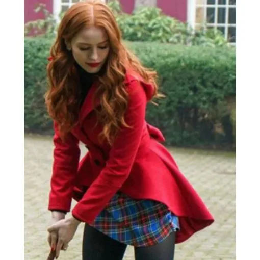 Madelaine Petsch Red Frock