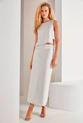 Maxi Skirt Front Pockets