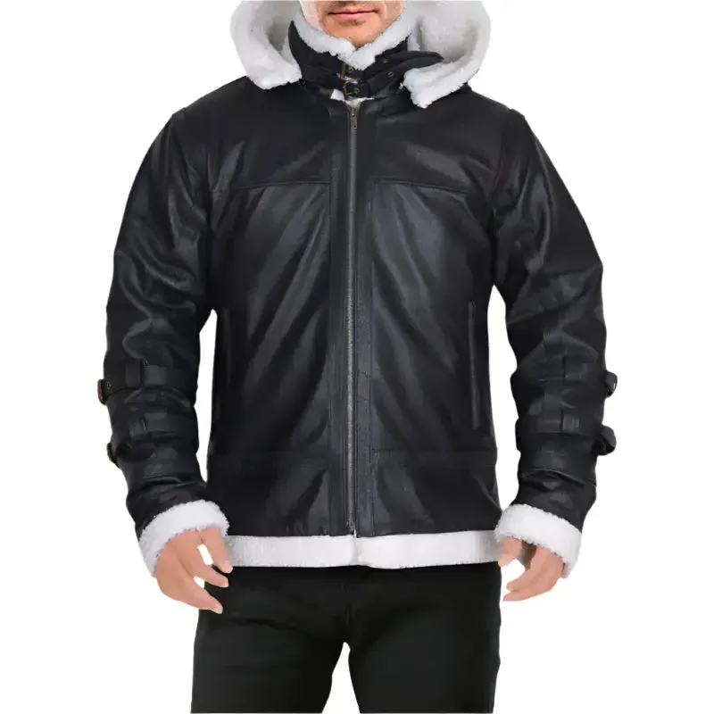 Men's B3 Bomber Shearling Hoodie Jacket Classic & Cozy