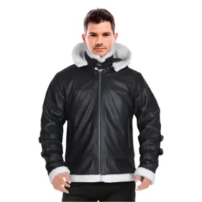 Men's B3 Bomber Shearling Hoodie Jacket Classic & Cozy