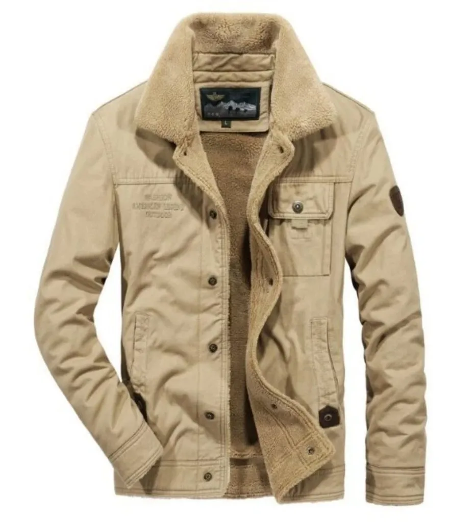 Mens Military Style Short Jacket