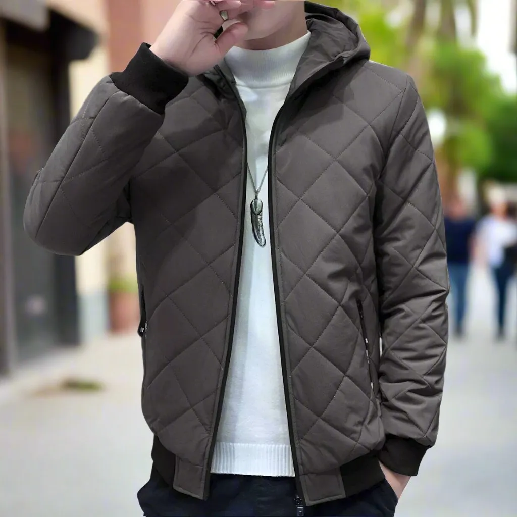 Mens Quilted Jacket with Warm Lining