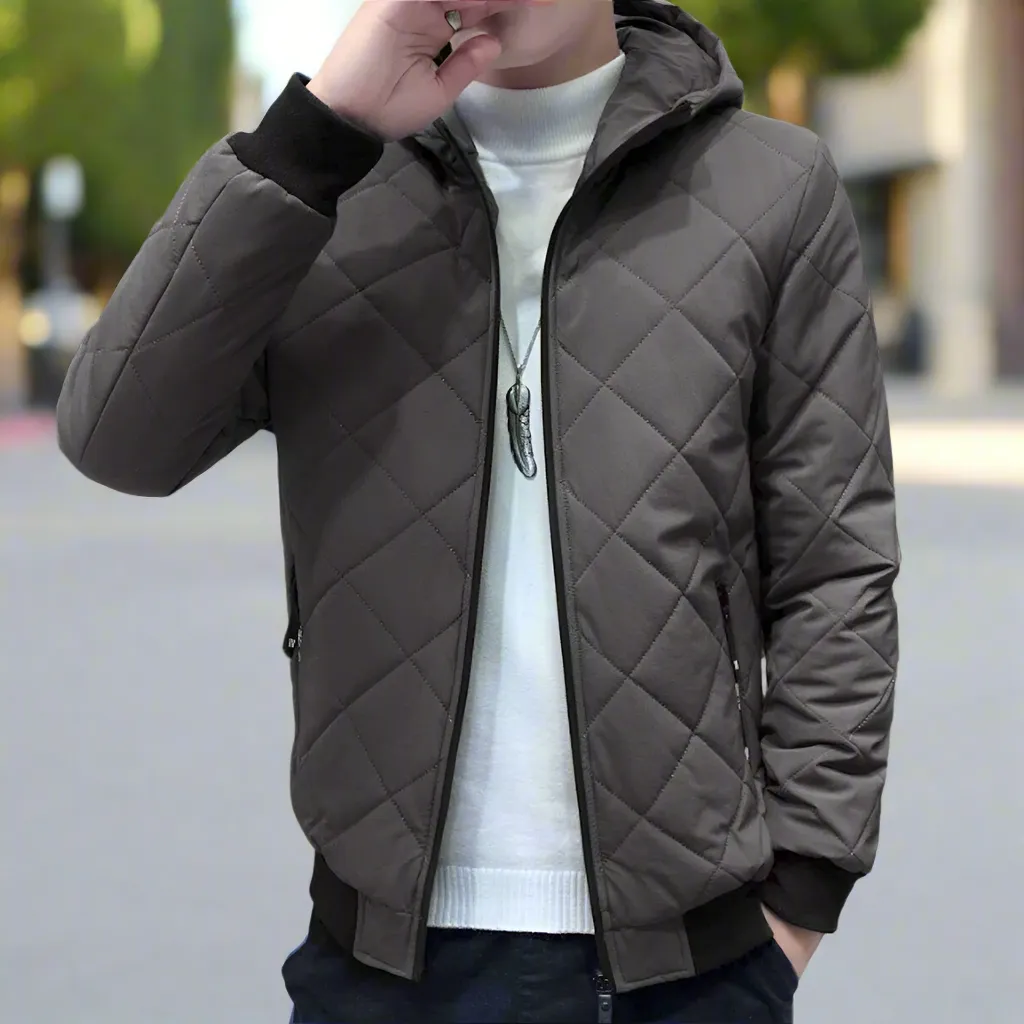 Mens Quilted Jacket with Warm Lining