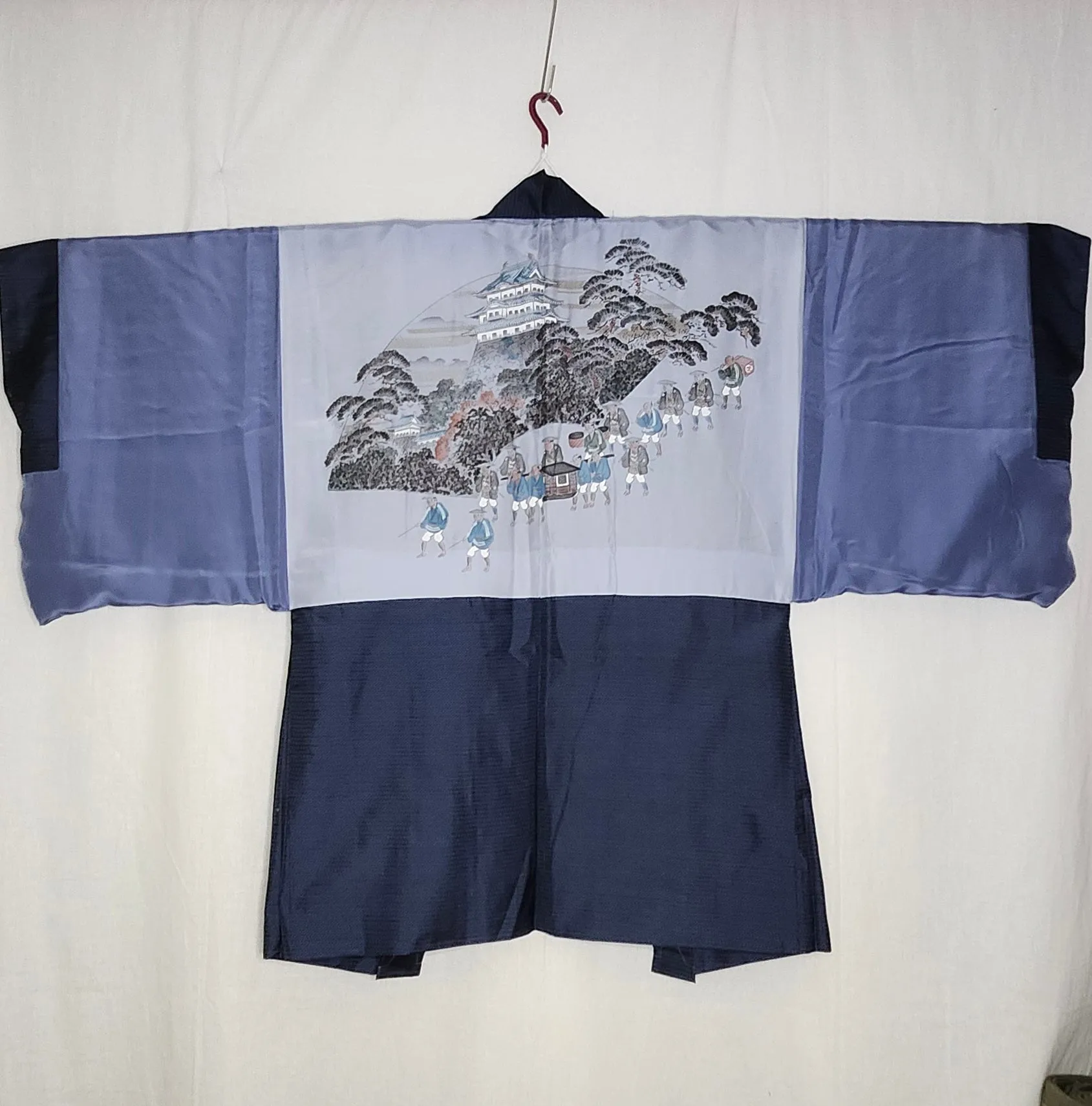 Mens Vintage Haori Coat - Castle and servants