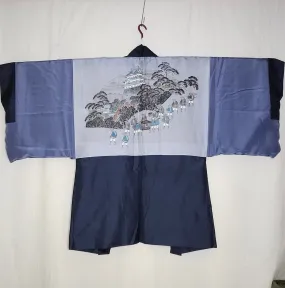 Mens Vintage Haori Coat - Castle and servants