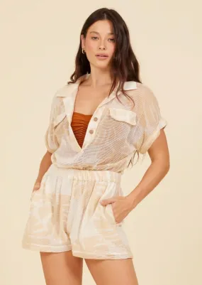 Mesh Print Playsuit