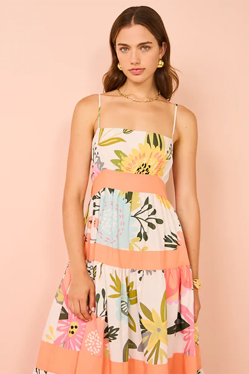 Monet Tiered Maxi Dress