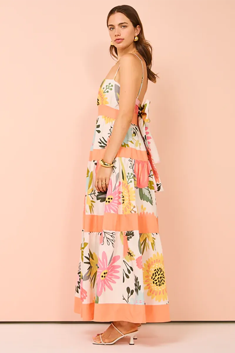 Monet Tiered Maxi Dress