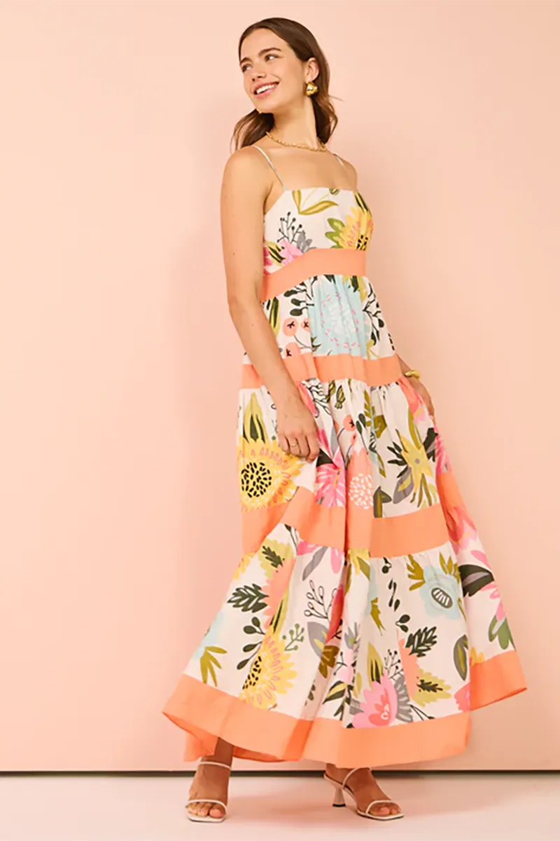 Monet Tiered Maxi Dress