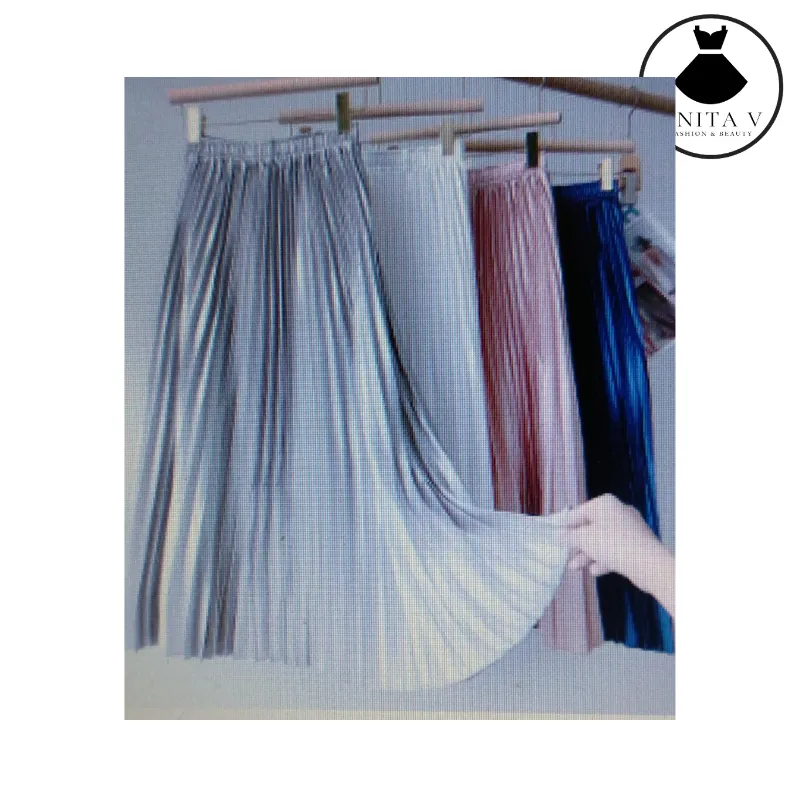 New metallic pleated skirt, size 6/8, Olive in stock, PRE-ORDER others