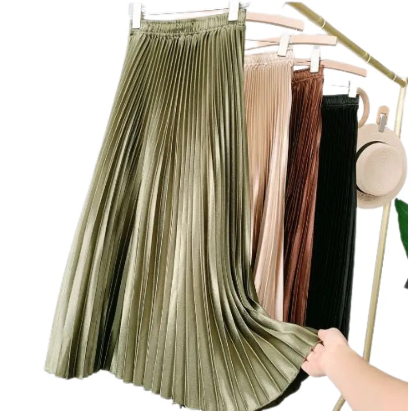 New metallic pleated skirt, size 6/8, Olive in stock, PRE-ORDER others